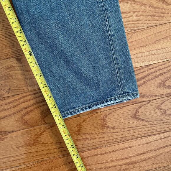 GAP 1969 Boy Fit Jeans Womens 16R Blue Relaxed Straight Leg Button-Fly Denim - Picture 11 of 12